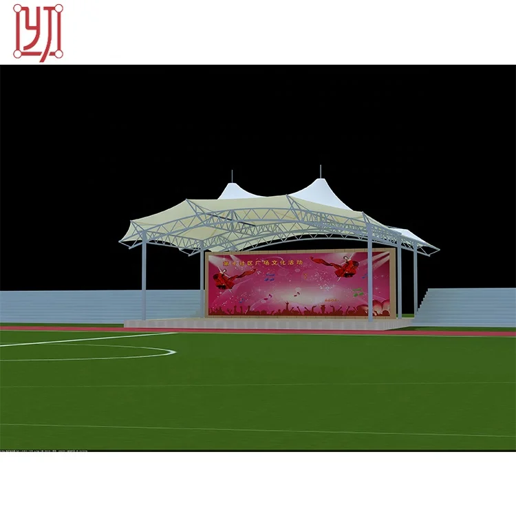 Крыша рамки решетки Prefab легкая стальная для теннисного