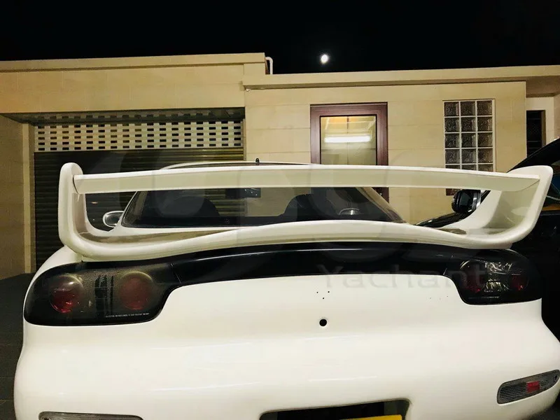 Trade Assurance FRP Fiber Glass MS Style Rear Spoiler Fit For 1992-1997 RX7 FD3S Rear Trunk Spoiler Wing