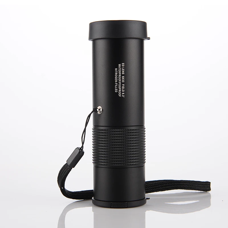 Kingopt высокомощный водонепроницаемый 8X33 металлический широкоугольный Монокуляр ED с призмой Bak4 0,8 м нефокусированный