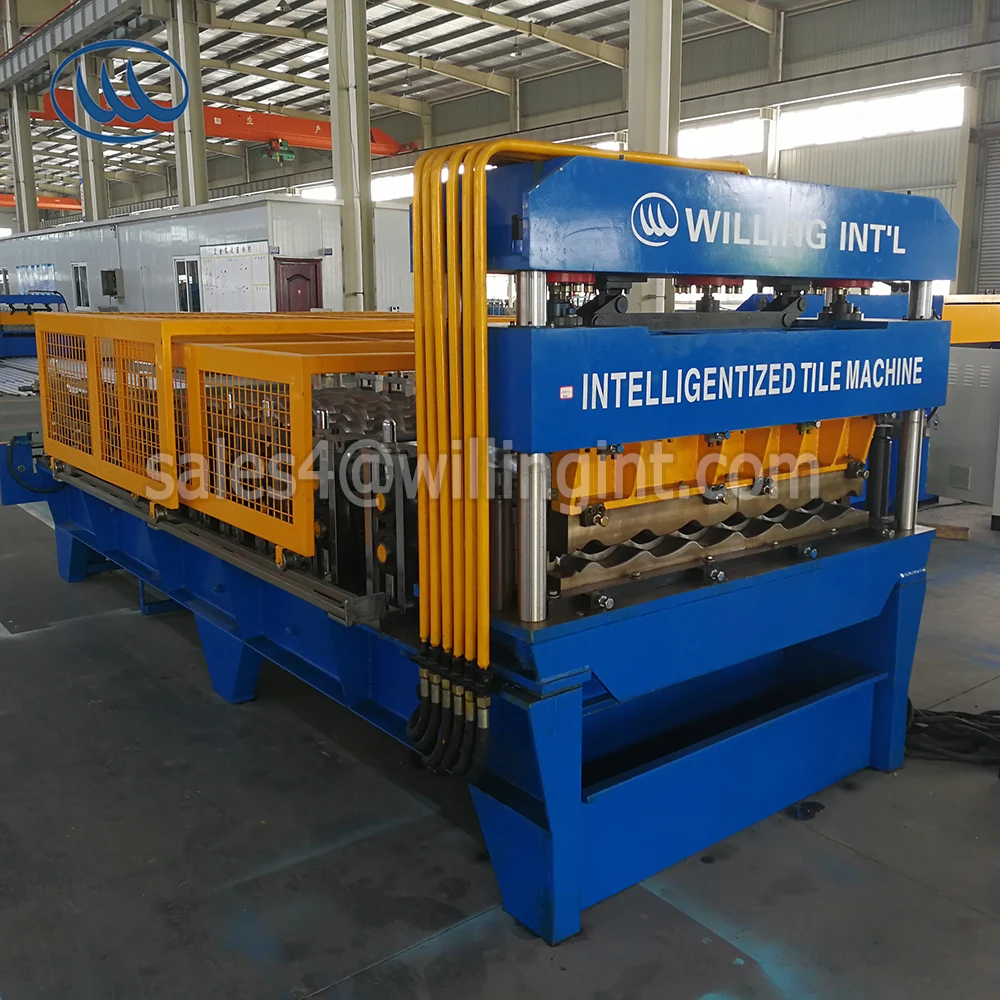 low prices stone-coated metal glazed sheet roof tile making machine