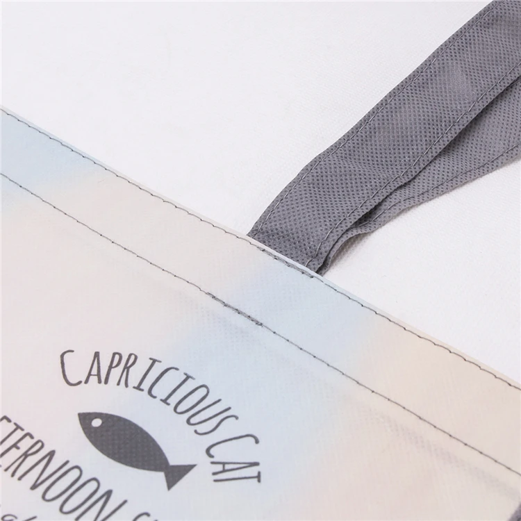 
Reusable carrefour shopping non woven laminated tote bag with custom printed logo 