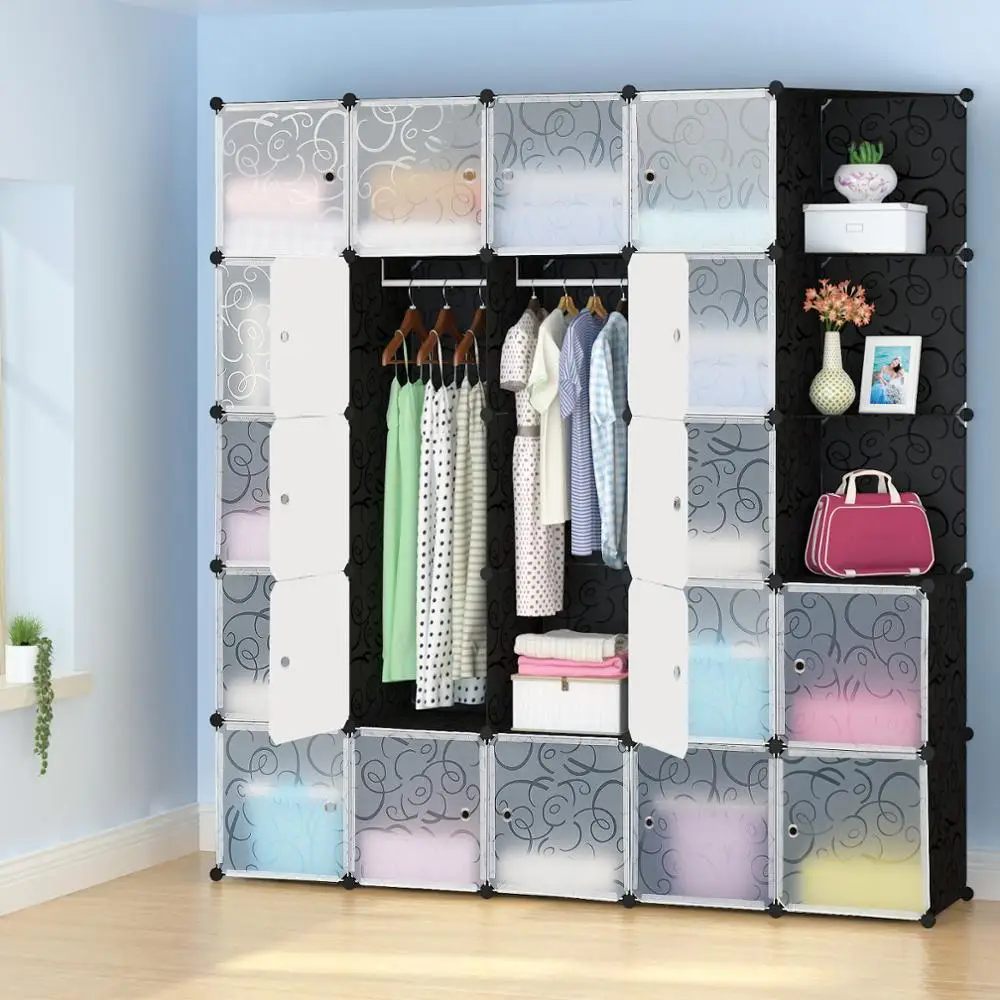 Fast Delivery DIY Plastic All Colors Available Fashionable Wardrobe Cabinets Customized