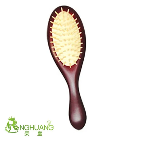 
wood Comb natural Bamboo wooden hair brush massage brush boar bristle brush C23 