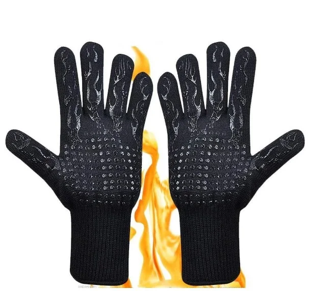 1472F экстремальные термостойкие перчатки печи силиконовой изоляцией Прихватки для сковорода выпечная прокладка салфетка