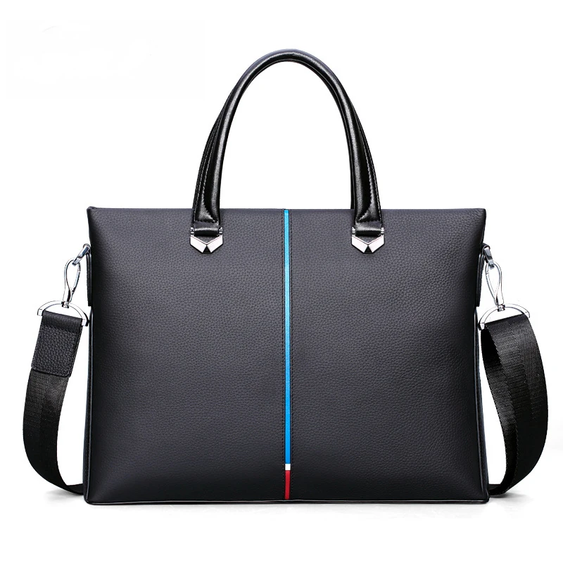 Деловая сумка с индивидуальным логотипом 2019, мужской портфель из искусственной кожи