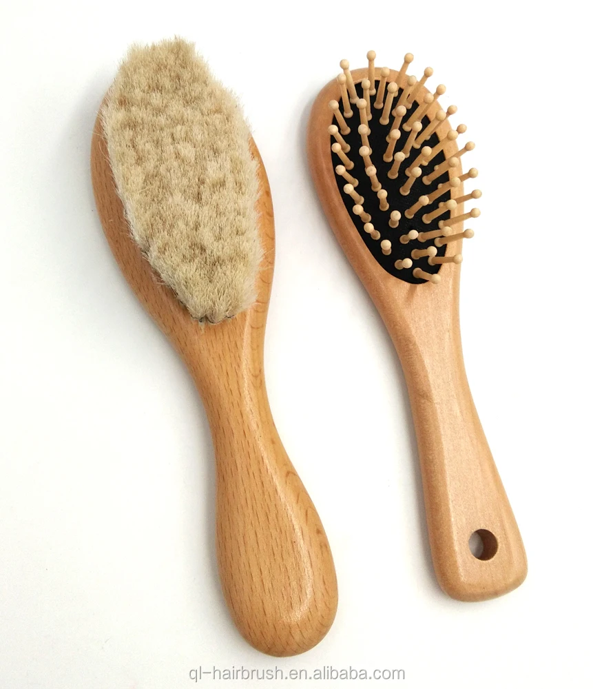 Hair brush factory wholesale Eco-Friendly oval wood antistatic wooden hair brush