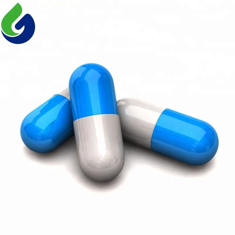 blue metallic capsule pill size 1