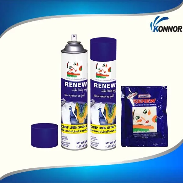 Растворимый в холодной воде порошок крахмала 20 унций для глажки одежды