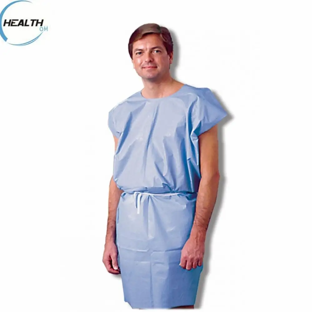 Disposable patient gown for exam and operation