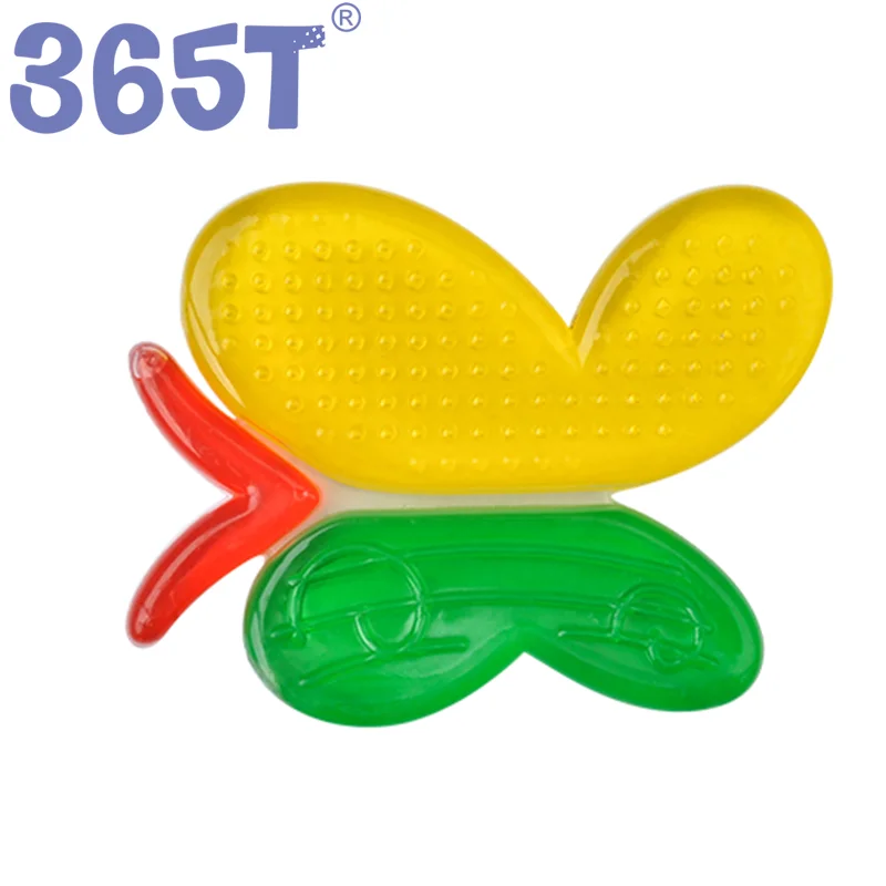 Baby Water Filled Teether 2022 Fruit Funny Shape Silicone Teething Ring Jel Teether