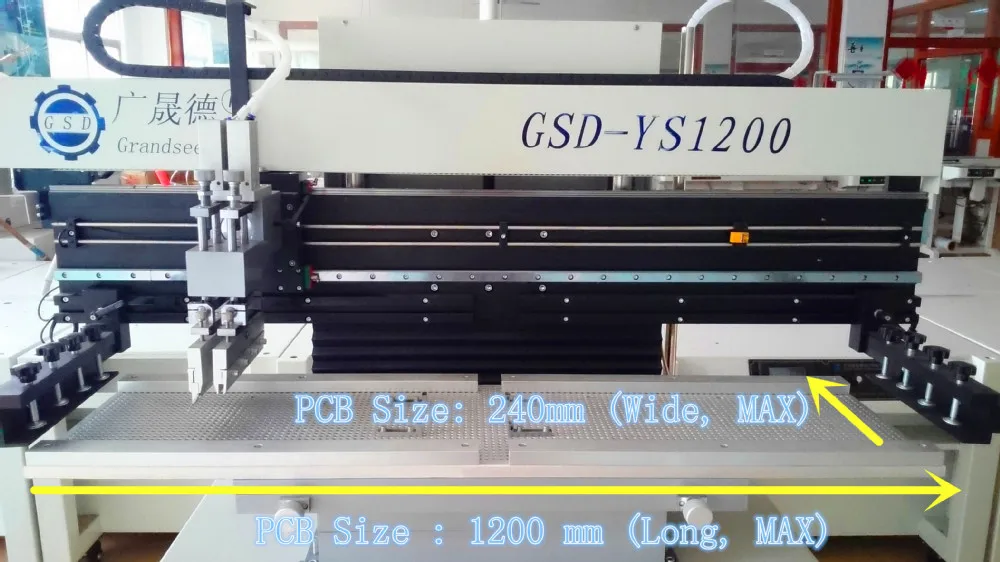 Машина для изготовления ювелирных изделий светодиодные трубки лампы, gsd-YS1200 полу-автоматическая pcb принтер для нанесения паяльной пасты на печатные платы, подходит для малого бизнеса