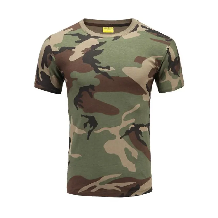 XH024 Military Camouflage Clothing Sand Camo T-shirt 100% Cotton Custom Design special forces uniforms