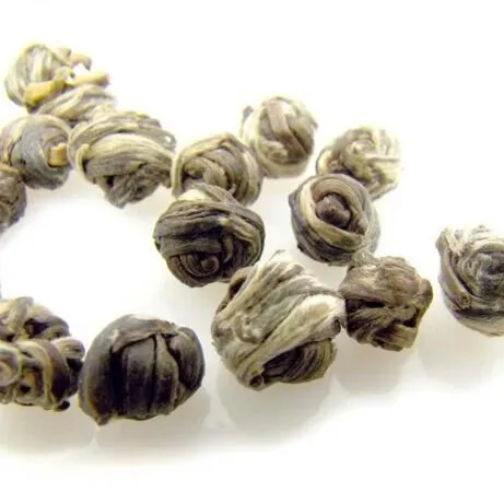 Free sample organic jasmine green tea Jasmine dragon pearl refined Chinese tea gift