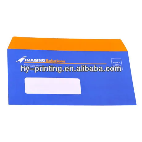 Custom DL C4 C5 Portrait Window Envelopes