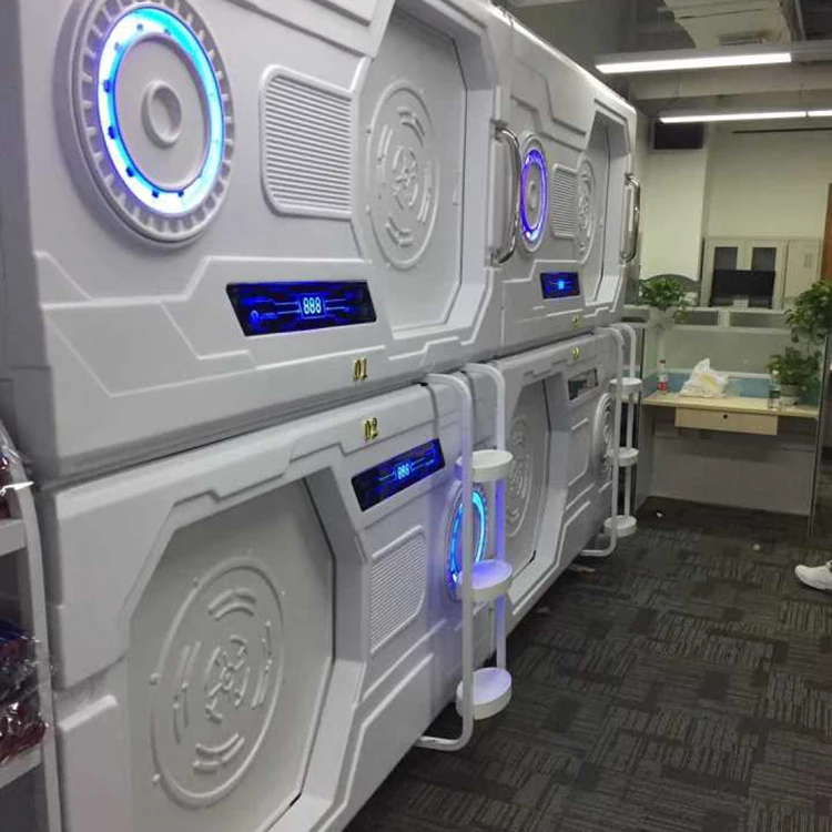 
Single apartment large space sleeping pod ABS materials capsule bunk bed 