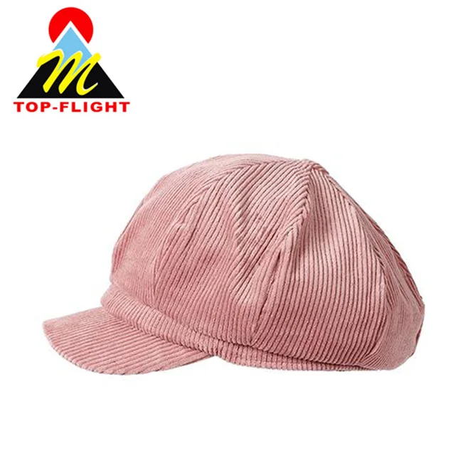 Custom Newsboy Cap Wholesale Corduroy Beret Hat Winter Beret Fashion