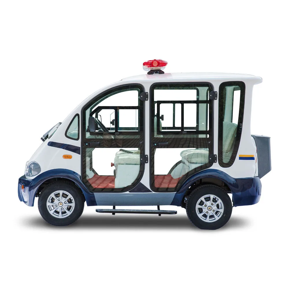 4  Seats 28Km/H Tourism Site Transportation Vehicle 4 Wheels Electric Security Patrol Car