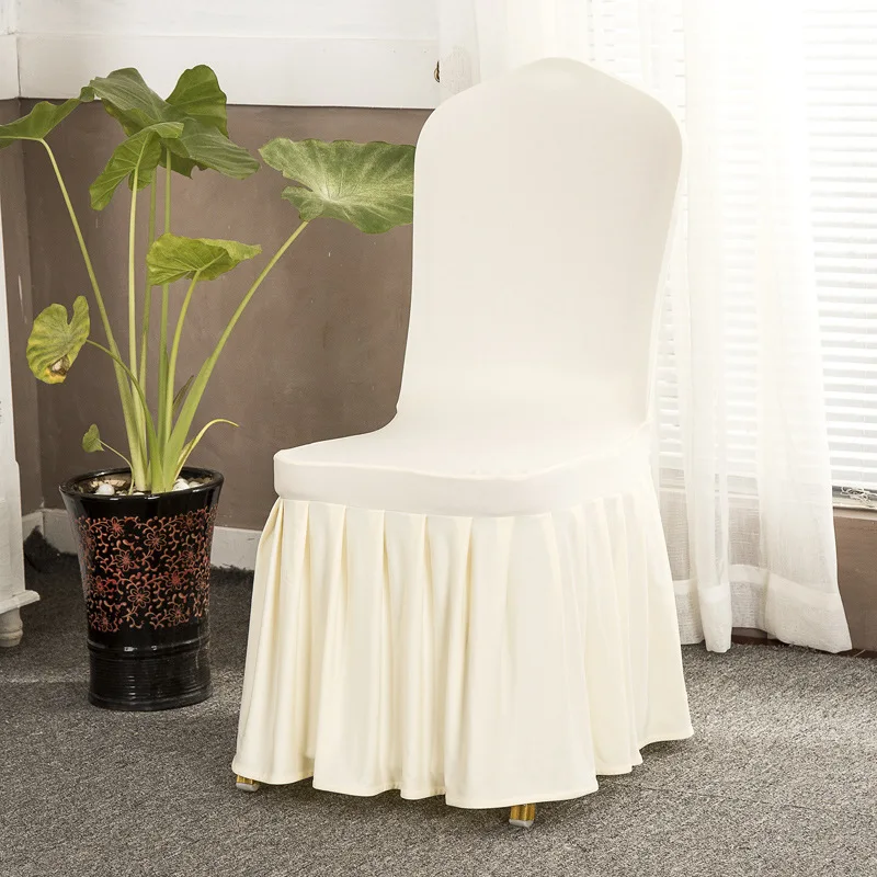 Banque Ruffled Skirt Spandex Chair Cover