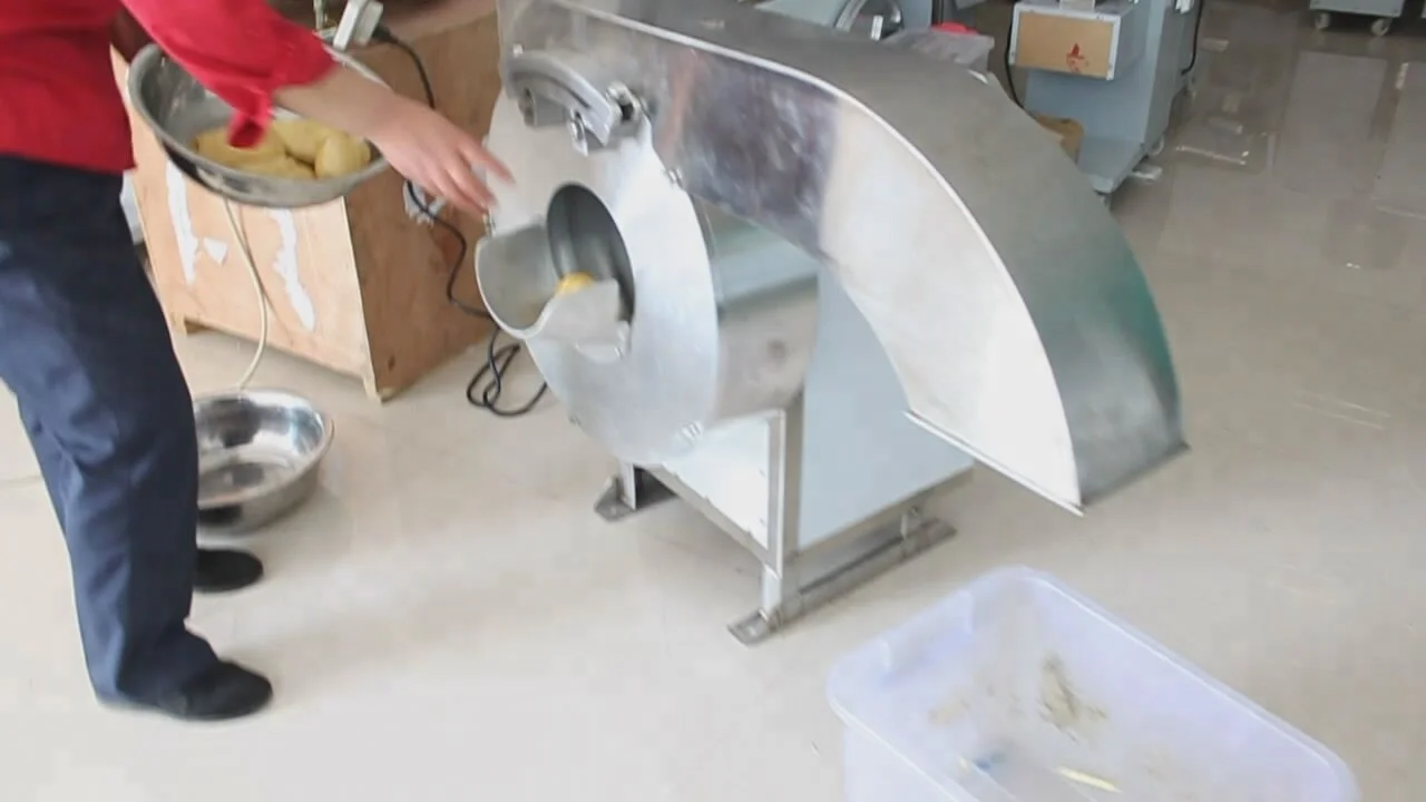 Industrial small electric potato french fries finger chips cutting machine