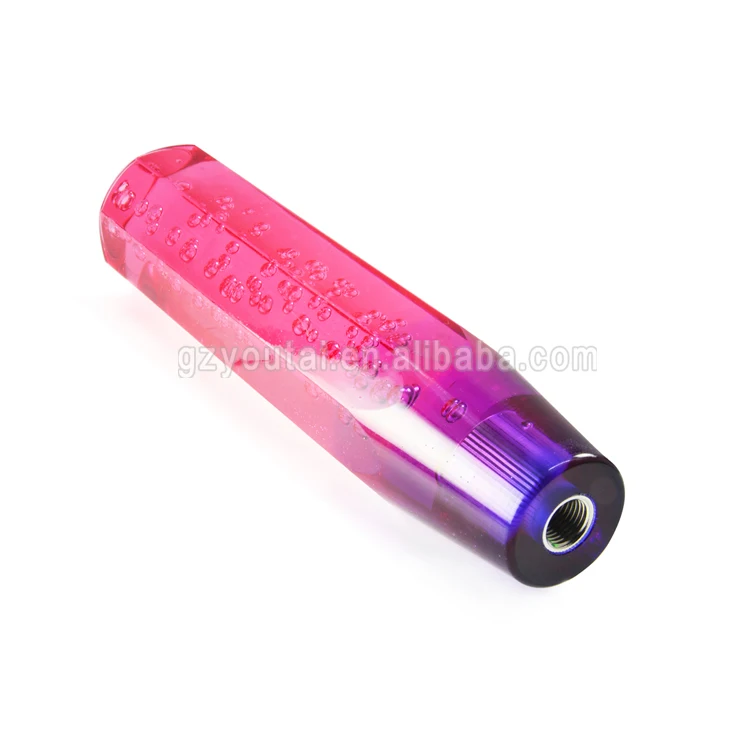 JDM Racing Culture 20CM Octagon Crystal Air Bubble Shift knob Universal Shifter Shift Gear With Double Color