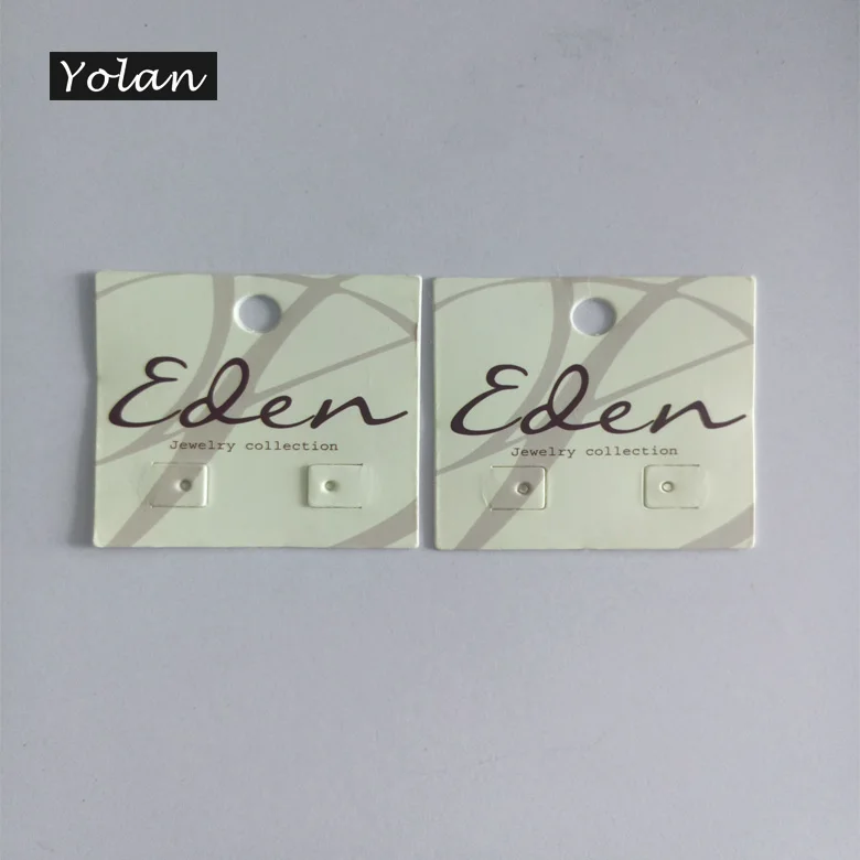 
SILVER STAMPING Custom Printed Earring Cards/Brand Logo custom printed necklace earring cards 