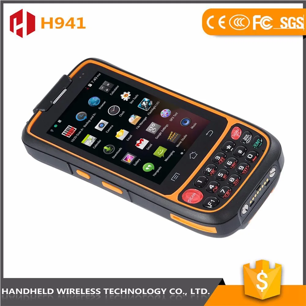 4.0 дюймов 3 Г, Wi-Fi, Bluetooth, NFC Портативный Промышленный КПК, промышленные pda3501, промышленный кпк android