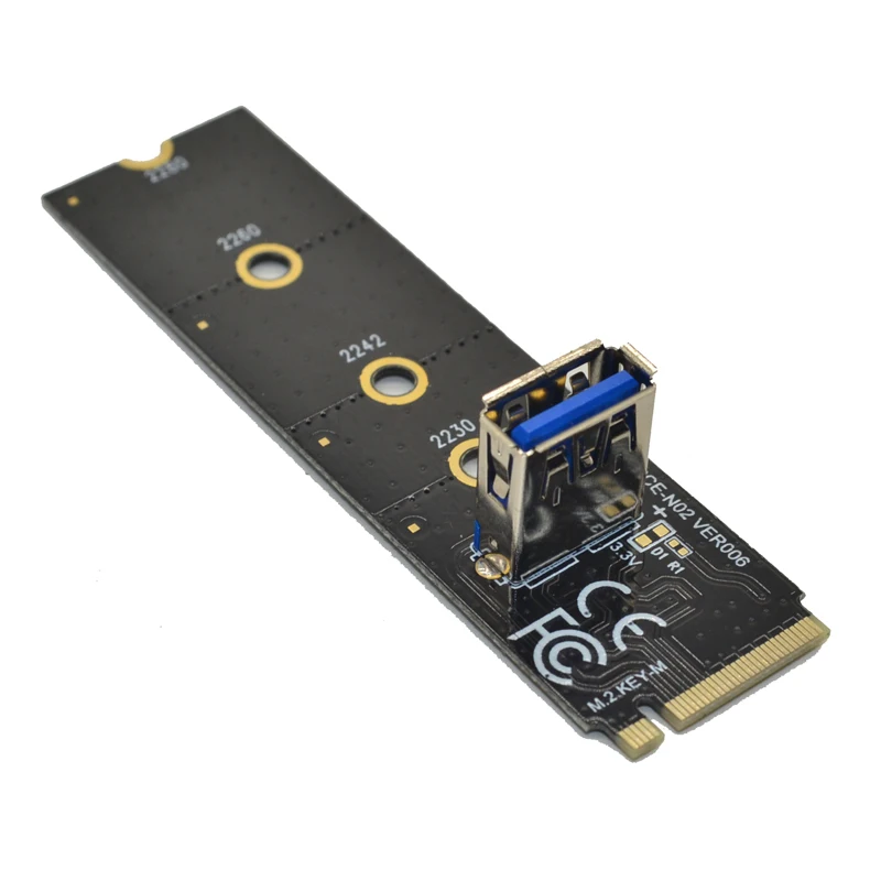 Panto latest M.2 pcie riser 60CM M.2 NGFF Key M to 16X Riser Card