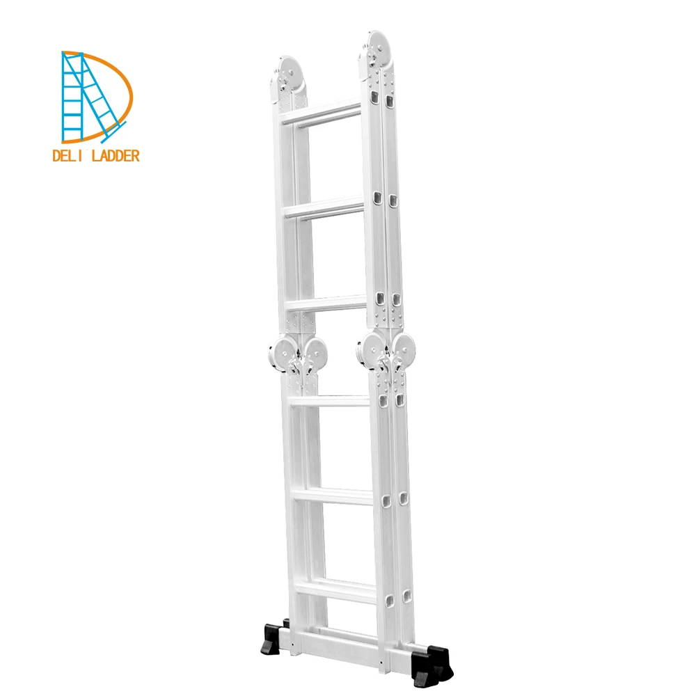 4.7m TUV/GS EN131 Approved Aluminum and Steel Multipurpose Ladder Shipping Cheap Model