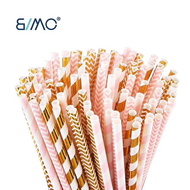 High quality disposable printed paper hemp drinking paper straws manufacturer