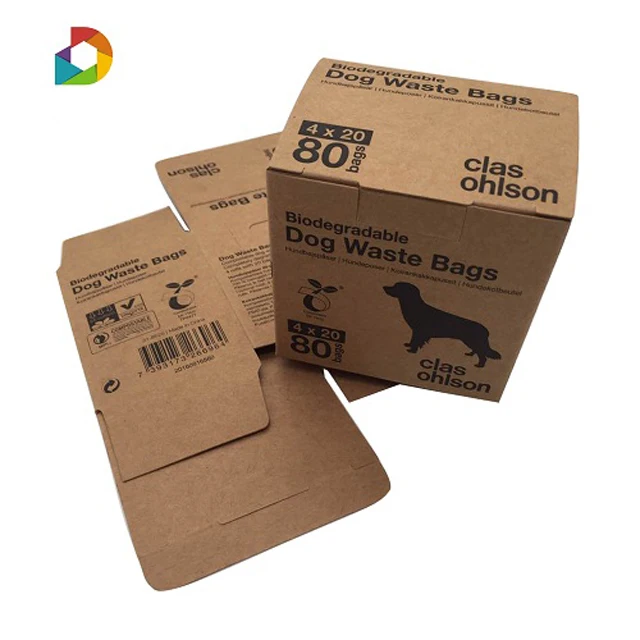 Factory Wholesale Custom Logo Printed Cardboard Mini Style Kraft Paper Folding Box