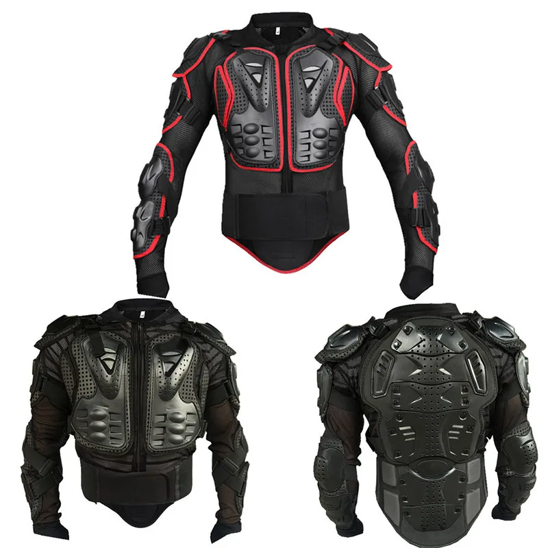 Black Street Motocross ATV Guard Shirt Jacket Motocross Full Body Armor