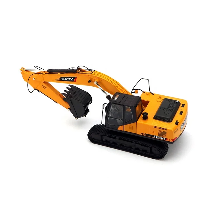 High quality 1/35 scale model diecast excavator truck model