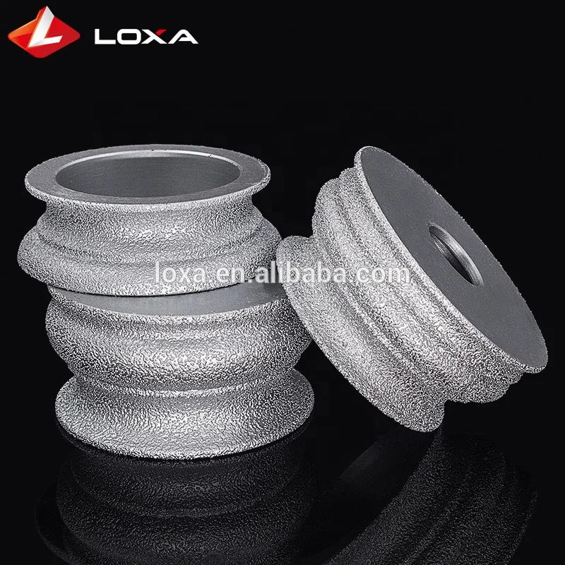Vacuum Brazed Diamond Convex Grinding Wheel 74mmx30MM Diamond Disc Grinding On Marble, Granite