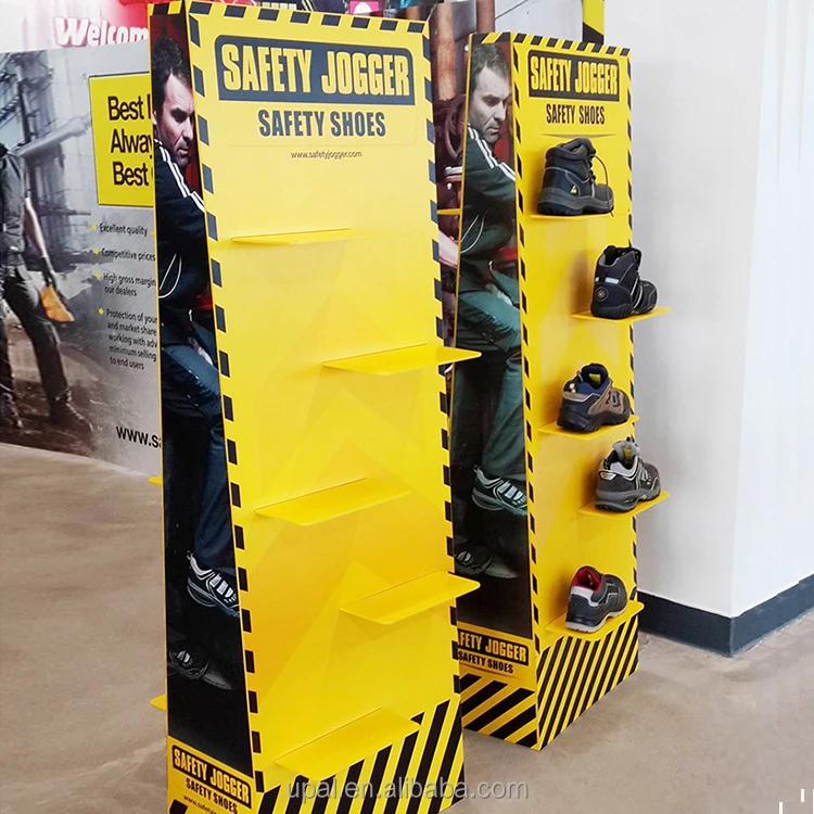 POP shoes display fashionable hot sale PVC display shelves for shoes store