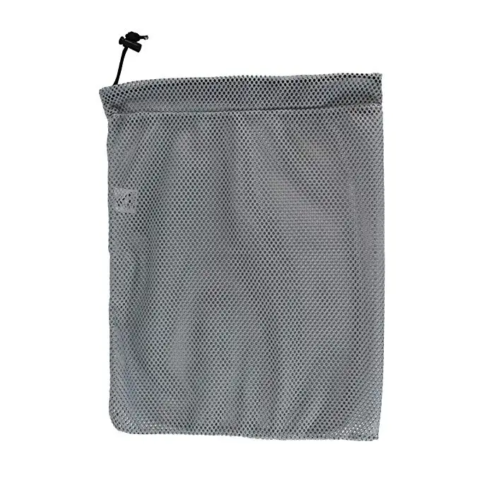 Customized Nylon Net Mesh Pouch Bag Golf Tennis Balls Carrying Holder Storage Bag with Spring Buckle Ditty Bag