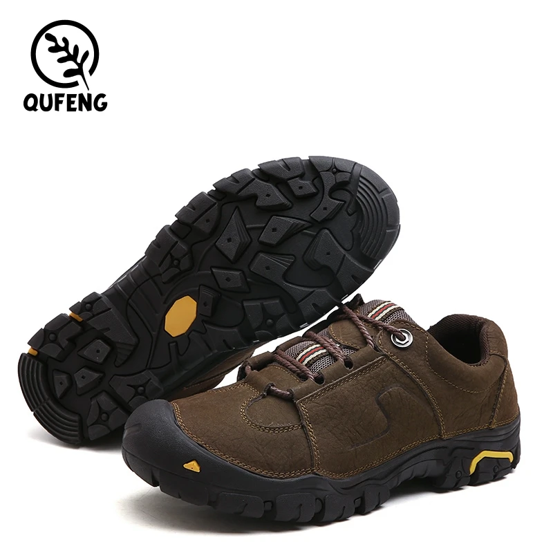 2018 Latest design wholesale custom hiking shoes black leather gym shoes