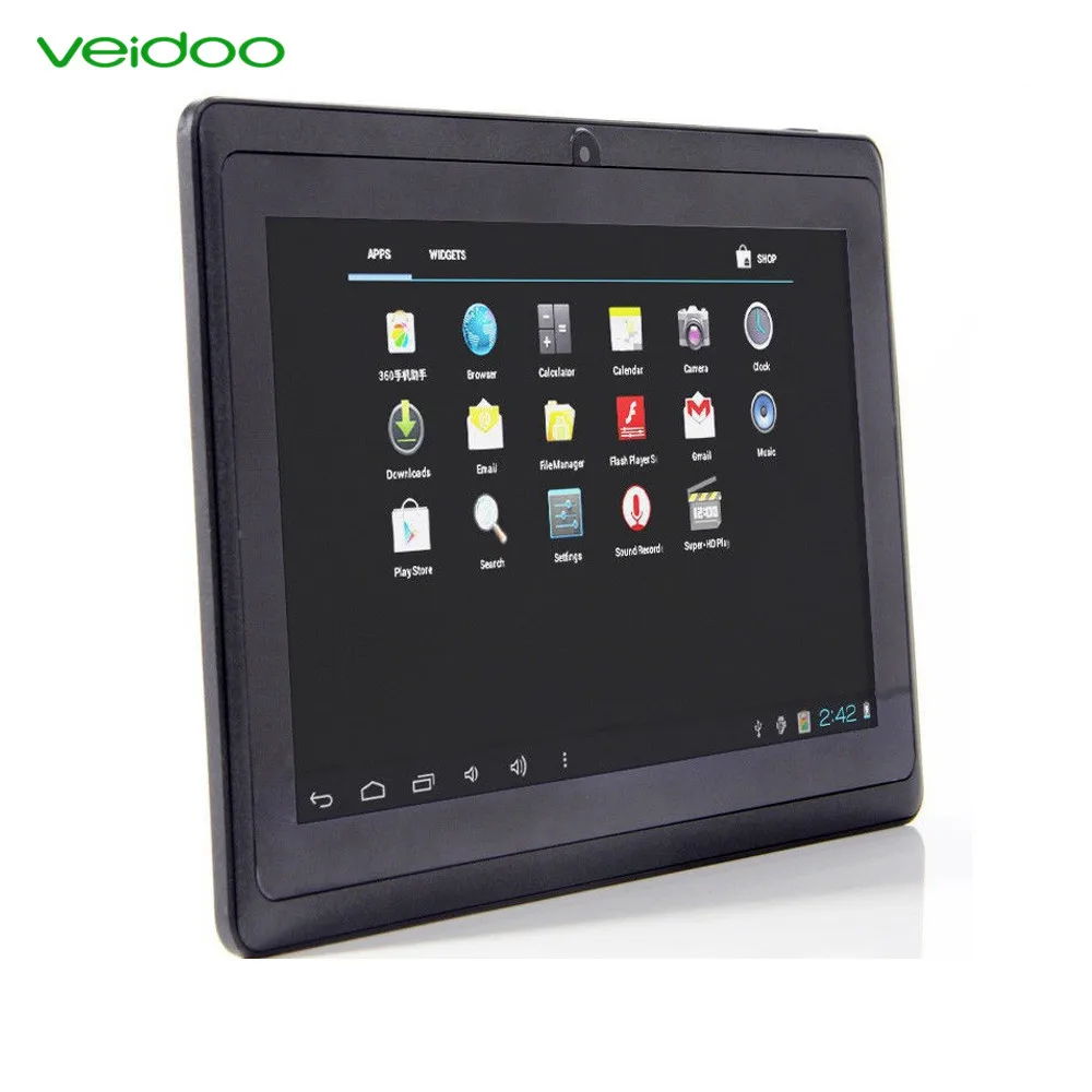 Veidoo 7 inch Q88 tablet support BT/wifi/Record Customized OEM tablet PC