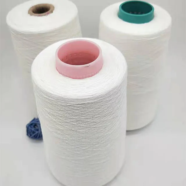 
bleached wet spinning 36nm /1 80%linen 20%viscose yarn for weaving and knitting 