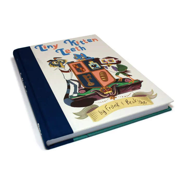 Factory price custom design hardcover book printing with section sewing