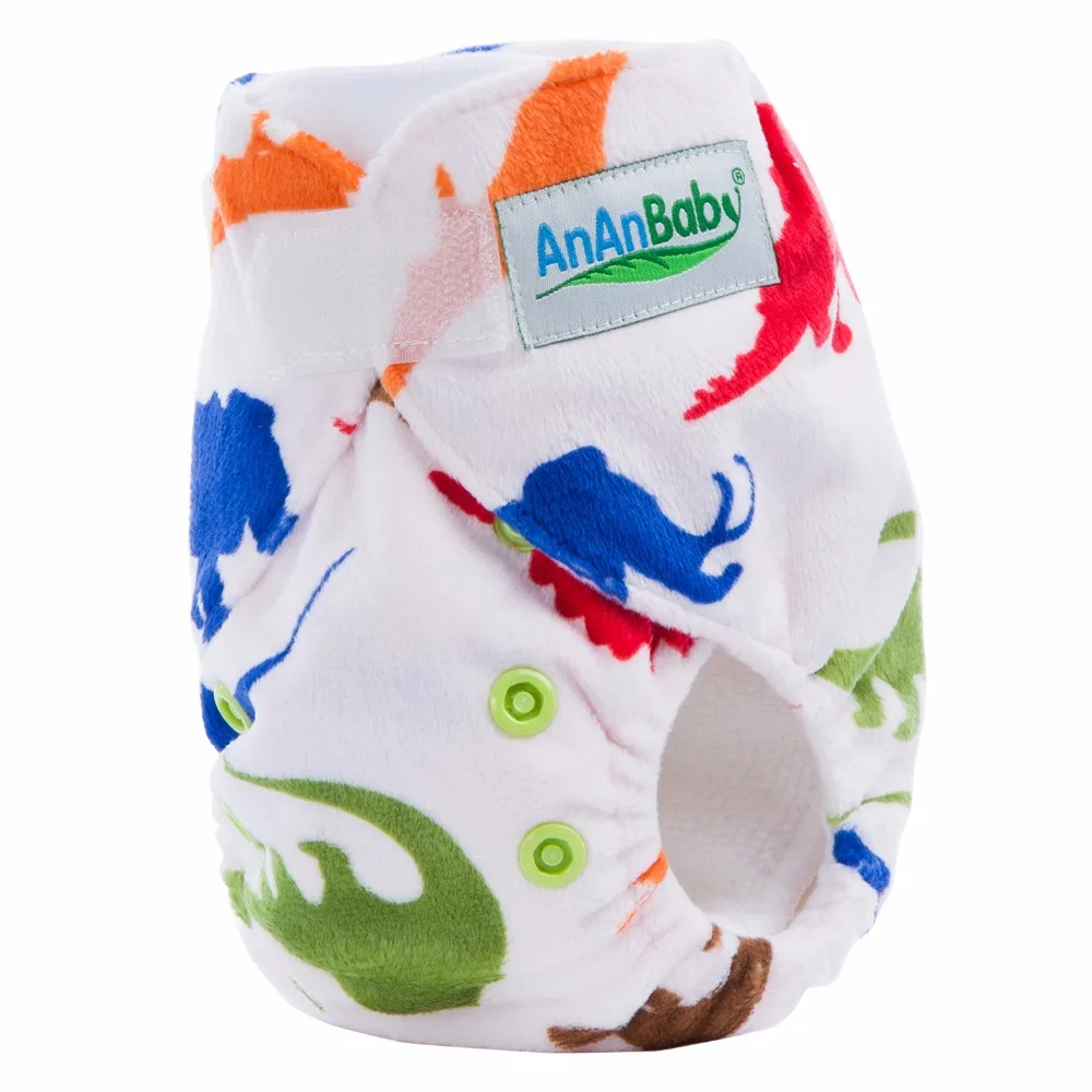 
Ananbaby Adjustable Cotton Cloth Nappies printed Cloth Diapers Newborn Baby Cloth Nappy 