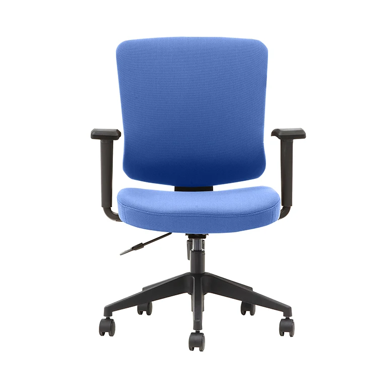 Modern Fabric Office Chair Adjustable Headrest and Swivel Feature for Heavy Duty Use up to 150kgs Staff Task Chair