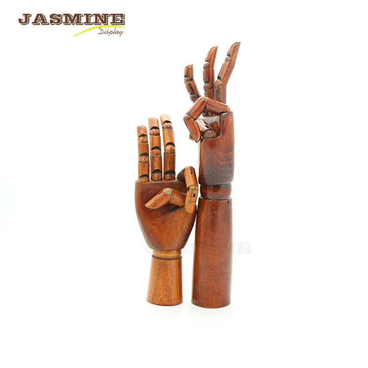 Glove Display Model 12 inch Mannequins Activity Joint Manikins Wood Hands