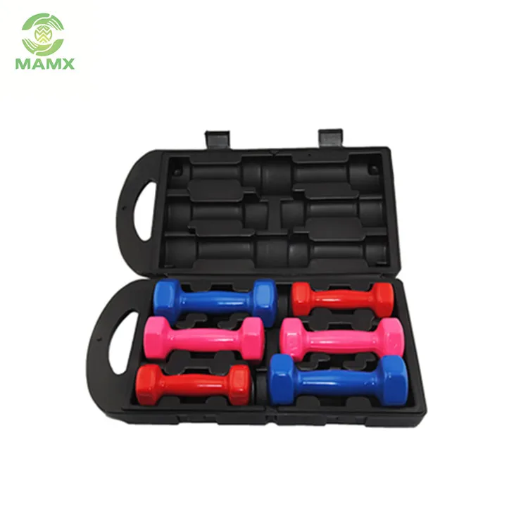 High quality Bodybuilding Exercise Color 10 kg Neoprene Dumbbell set for women bodybuilding