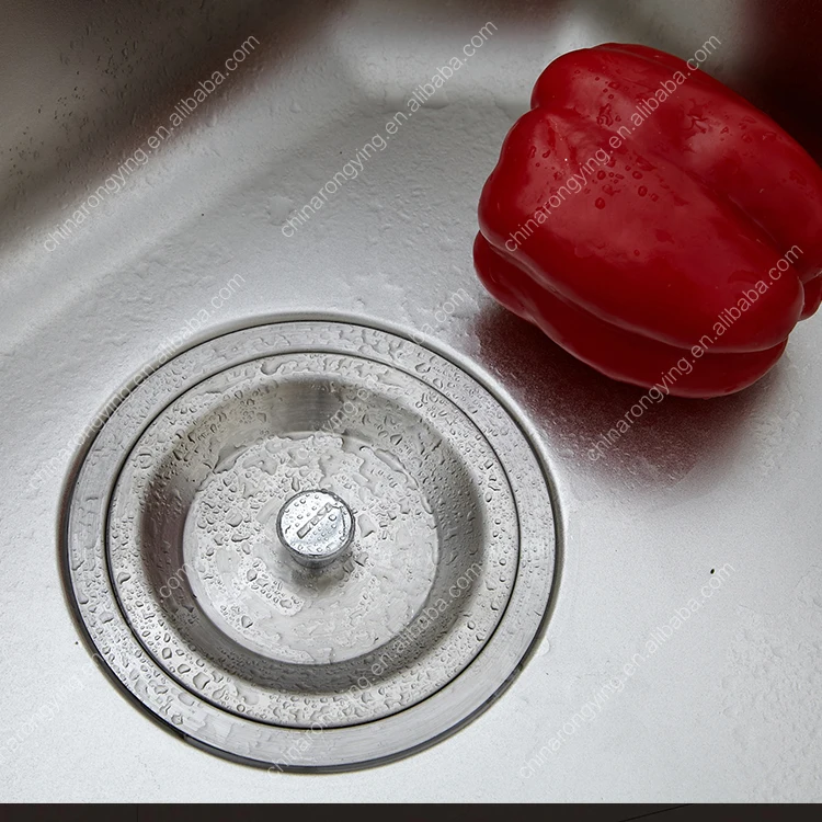 Новая модель кухонной раковины из нержавеющей стали с герметичным мусорным баком и дренажной доской