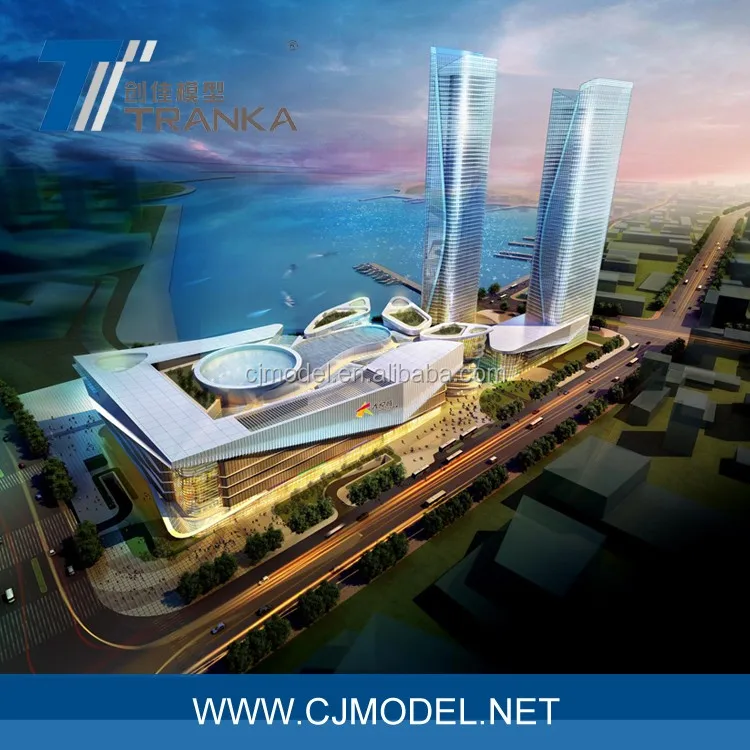 Computer render bird eye level view , architectural digital rendering from Tranka