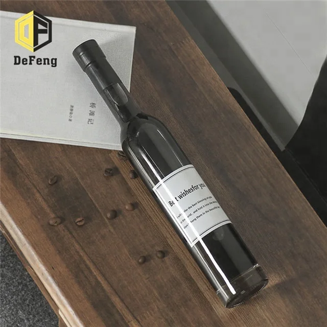 375ml 500ml Clear and tall ice wine glass bottle fruit vinegar glass bottle