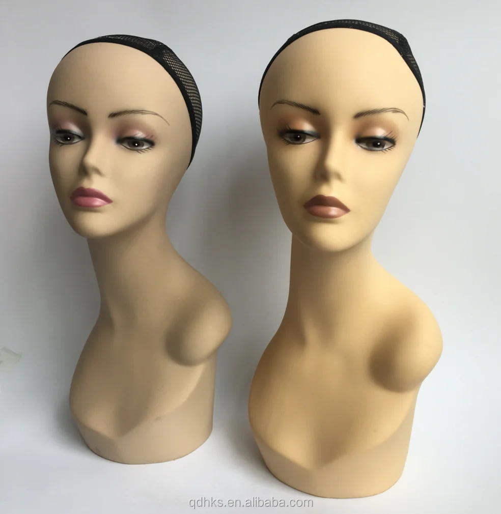 african makeup mannequin head for hat