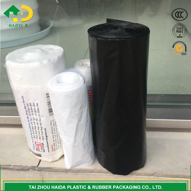 
Heavy Duty Rubber large black kitchen garbage bag 
