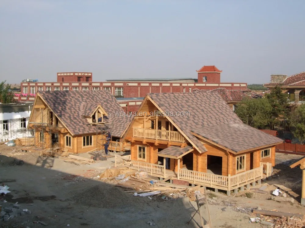 2 floors prefabricated wooden house