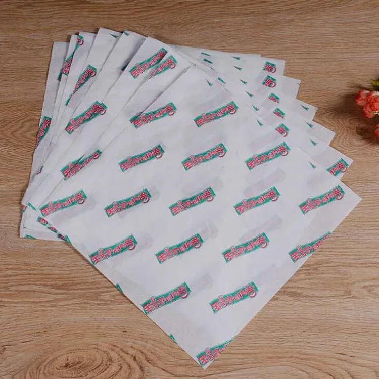 
Hot sale custom printed burger wrapping paper 